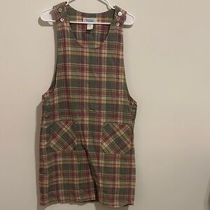 Plaid Sleeveless Dress